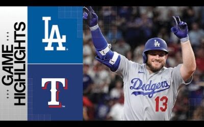 Dodgers vs. Rangers Game Highlights (7/22/23) | MLB Highlights