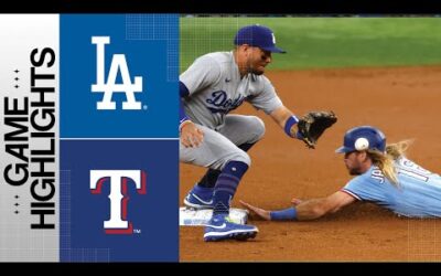 Dodgers vs. Rangers Game Highlights (7/23/23) | MLB Highlights