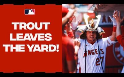 GOODBYE BASEBALL! Mike Trout blasts a no-doubter for the Los Angeles Angels!