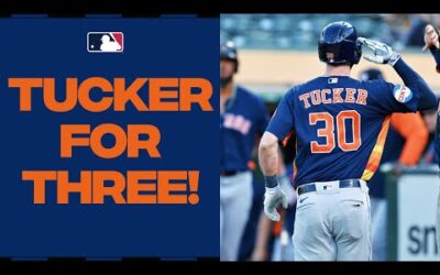 Kyle Tucker blasts THREE home runs in one game for the Astros!