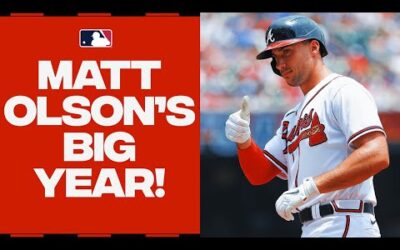 Matt Olson is having a MONSTER YEAR! He leads the NL in HOMERS! | Full Season Highlights