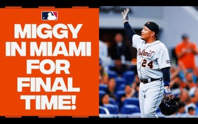 Miguel Cabrera returns to Miami for the FINAL TIME!! (Receives HUGE ovation, records multiple hits!)