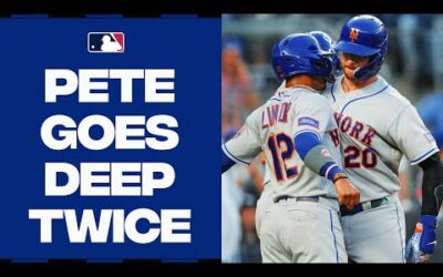 On Re-Pete! Pete Alonso goes deep twice in Subway Series matchup with Yankees!