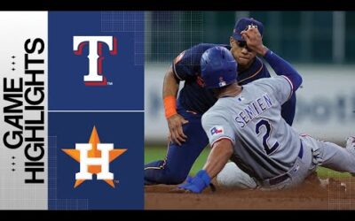 Rangers vs. Astros Game Highlights (7/24/23) | MLB Highlights