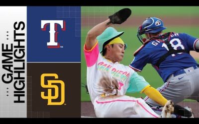 Rangers vs. Padres Game Highlights (7/28/23) | MLB Highlights