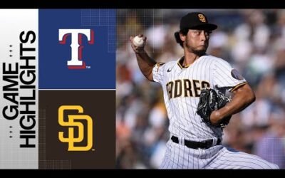 Rangers vs. Padres Game Highlights (7/29/23) | MLB Highlights