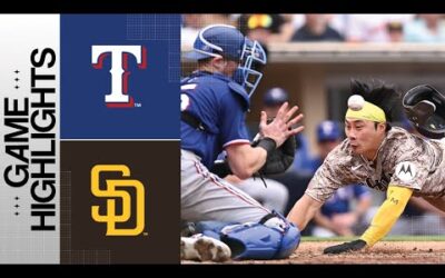 Rangers vs. Padres Game Highlights (7/30/23) | MLB Highlights