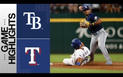 Rays vs. Rangers Game Highlights (7/17/23) | MLB Highlights