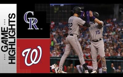 Rockies vs. Nationals Game Highlights (7/24/23) | MLB Highlights