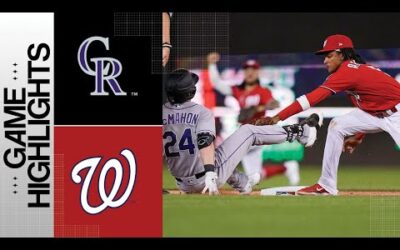 Rockies vs. Nationals Game Highlights (7/25/23) | MLB Highlights