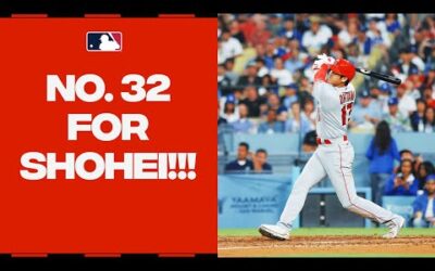 Shohei Ohtani BLASTS his 32nd homer of the year into the Los Angeles sky! | 大谷翔平のハイライト