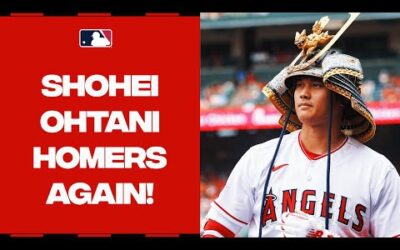 Shohei Ohtani blasts his 36th homer to DEAD CENTER!!