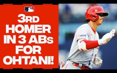 SHOHEI OHTANI DOES IT AGAIN!!! His THIRD straight at-bat with a HOME RUN!! 大谷翔平ハイライト