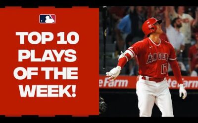 Top 10 plays of the week! Ohtani bat flip, De La Cruz record throw, Harper at 1B & more!