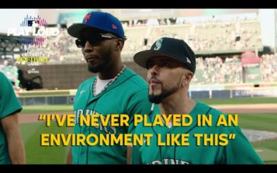 Yandel and Donovan Mitchell have INCREDIBLE time during the Celebrity Softball Game while MIC’D UP!