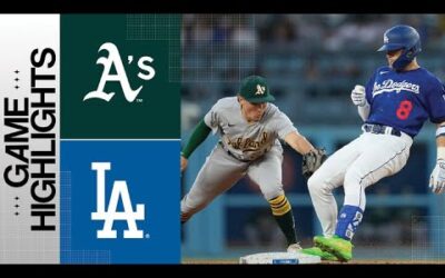 A’s vs. Dodgers Game Highlights (8/3/23) | MLB Highlights