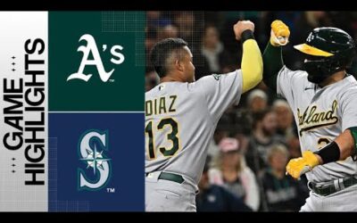 A’s vs. Mariners Game Highlights (8/29/23) | MLB Highlights