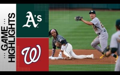 A’s vs. Nationals Game Highlights (8/11/23) | MLB Highlights