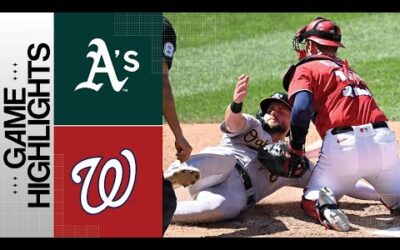 A’s vs. Nationals Game Highlights (8/13/23) | MLB Highlights