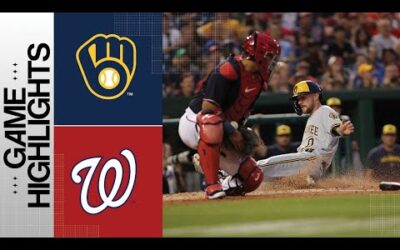 Brewers vs. Nationals Game Highlights (8/1/23) | MLB Highlights