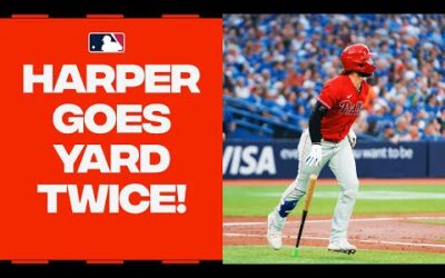 Bryce Harper SMASHES TWO home runs for the Philadelphia Phillies!