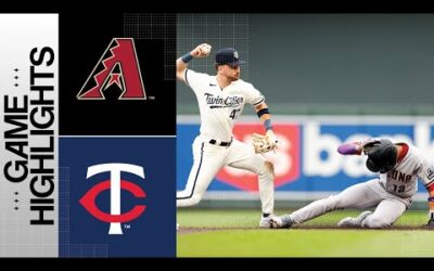 D-backs vs. Twins Game Highlights (8/6/23) | MLB Highlights