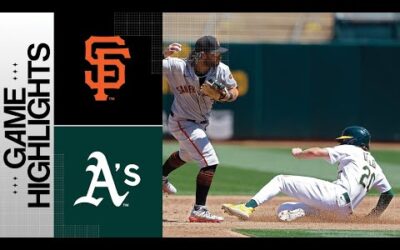 Giants vs. A’s Game Highlights (8/6/23) | MLB Highlights