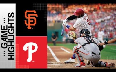 Giants vs. Phillies Game Highlights (8/21/23) | MLB Highlights