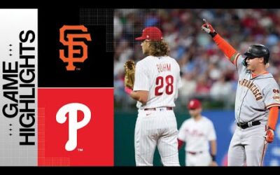 Giants vs. Phillies Game Highlights (8/22/23) | MLB Highlights