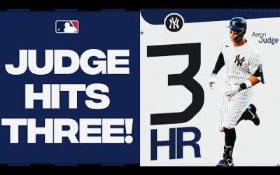 He did it AGAIN! Aaron Judge blasts his 3rd home run of the game!