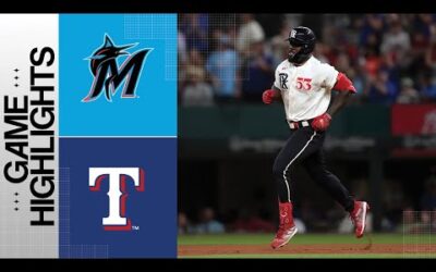 Marlins vs. Rangers Game Highlights (8/4/23) | MLB Highlights