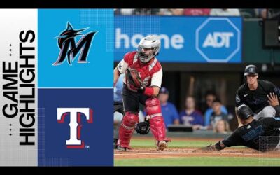 Marlins vs. Rangers Game Highlights (8/5/23) | MLB Highlights