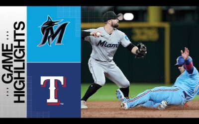 Marlins vs. Rangers Game Highlights (8/6/23) | MLB Highlights