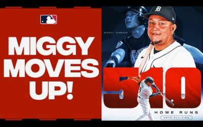 MIGGY MOVES UP! Miguel Cabrera continues to make history with career home run No. 510. 💪