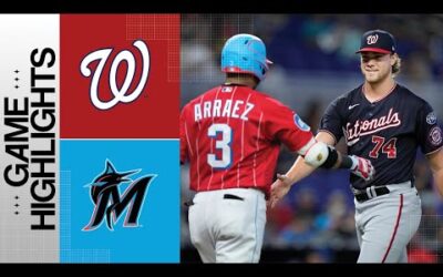 Nationals vs. Marlins Game Highlights (8/26/23) | MLB Highlights