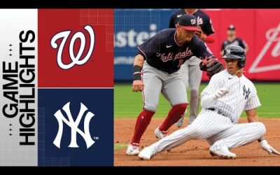 Nationals vs. Yankees Game Highlights (8/24/23) | MLB Highlights