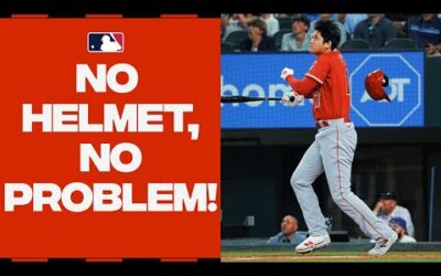 No helmet, no problem! Shohei Ohtani GOES YARD for the 42nd time this season!