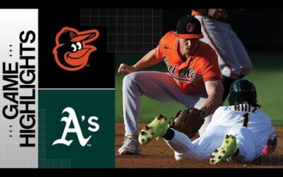 Orioles vs. A’s Game Highlights (8/19/23) | MLB Highlights