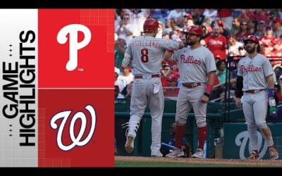 Phillies vs. Nationals Game Highlights (8/19/23) | MLB Highlights