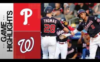 Phillies vs. Nationals Game Highlights (8/20/23) | MLB Highlights