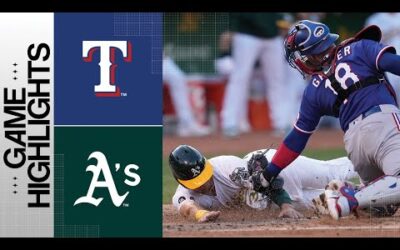 Rangers vs. A’s Game Highlights (8/7/23) | MLB Highlights