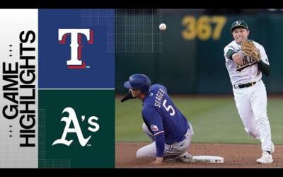 Rangers vs. A’s Game Highlights (8/8/23) | MLB Highlights