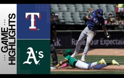 Rangers vs. A’s Game Highlights (8/9/23) | MLB Highlights