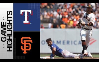 Rangers vs. Giants Game Highlights (8/13/23) | MLB Highlights