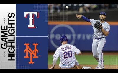 Rangers vs. Mets Game Highlights (8/29/23) | MLB Highlights