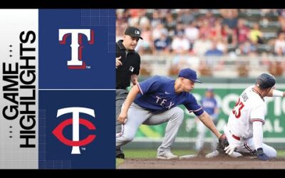 Rangers vs. Twins Game Highlights (8/24/23) | MLB Highlights