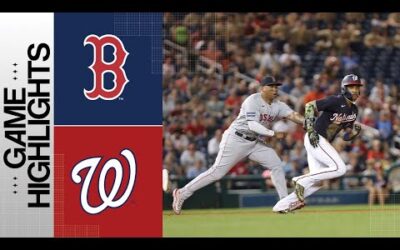 Red Sox vs. Nationals Game Highlights (8/16/23) | MLB Highlights