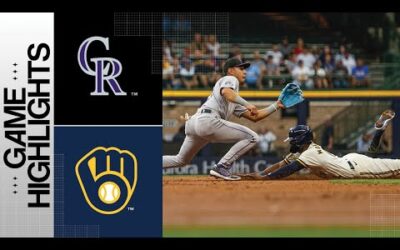 Rockies vs. Brewers Game Highlights (8/8/23) | MLB Highlights