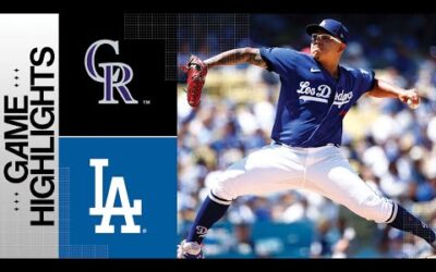 Rockies vs. Dodgers Game Highlights (8/13/23) | MLB Highlights