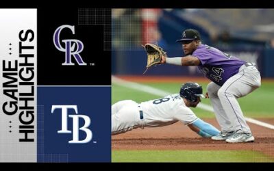 Rockies vs. Rays Game Highlights (8/24/23) | MLB Highlights